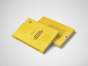 Nuotraukoje matosi dvi geltonos knygos sudėtos viena ant kitos. Tai "Žmogiškųjų išteklių valdymas organizacijoje" vadovėlis